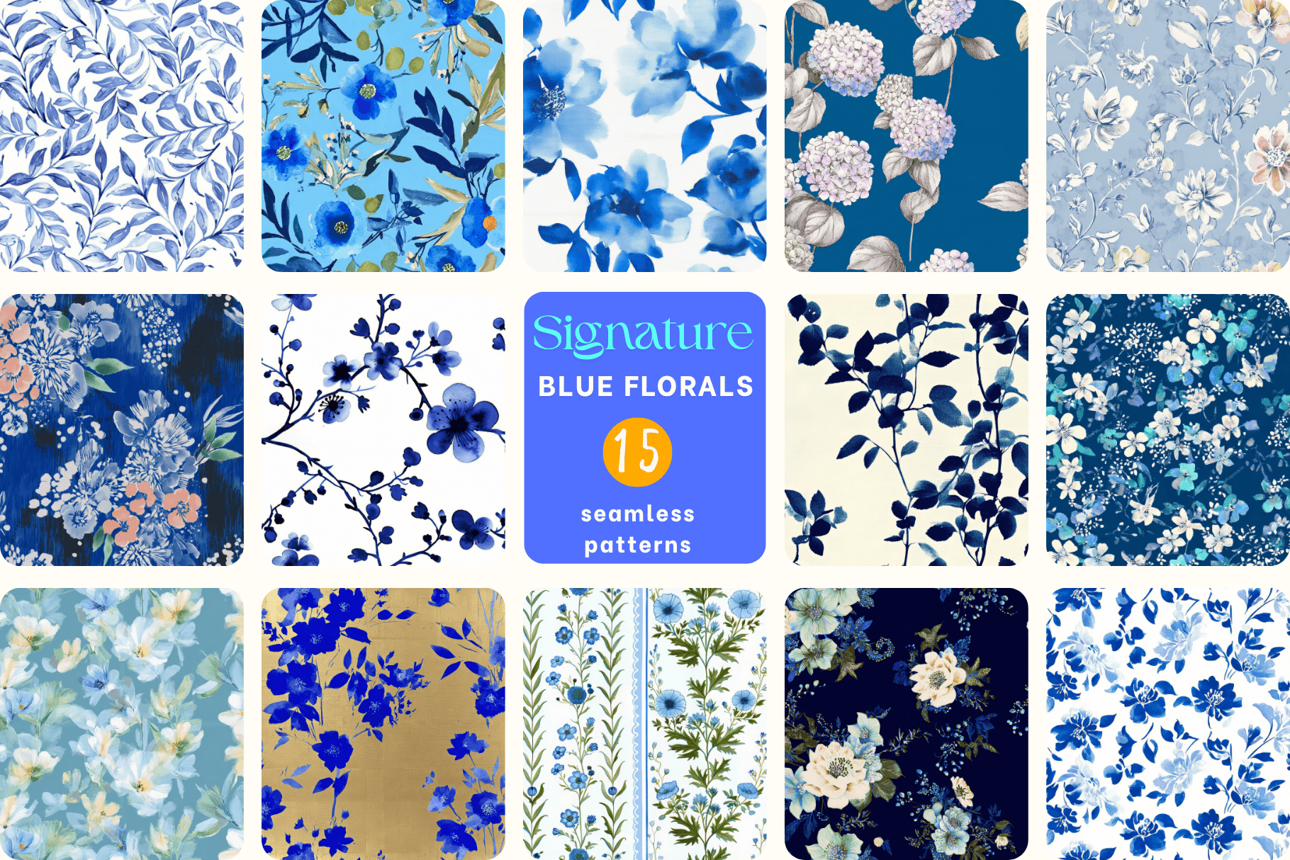 Blue flowers - image 1