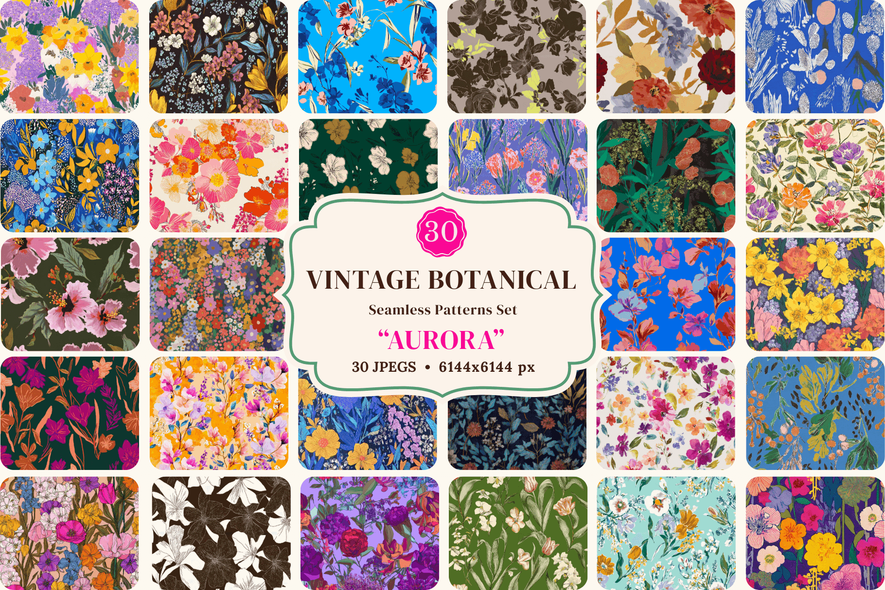 Vintage Botanical Set "Aurora" - image 1